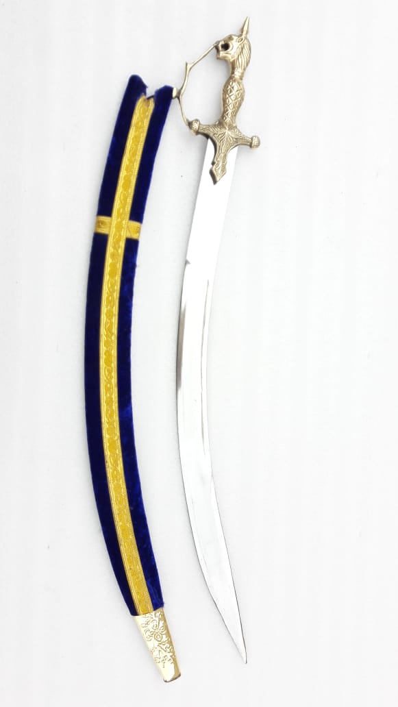 Blue Velvet Groom Sword/ Talwar