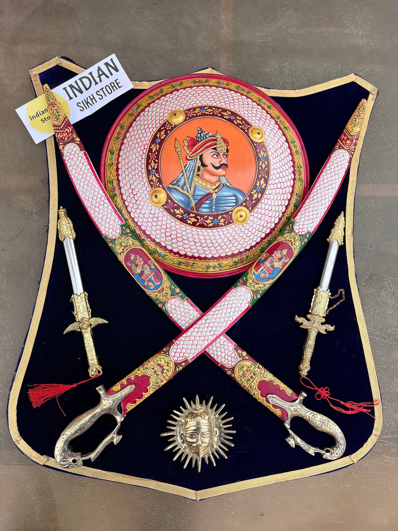 Rajput Dhal Talwar Shield Set-BIG