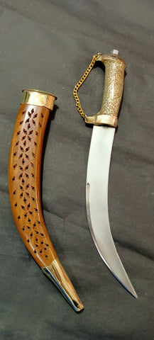 Royal Wedding Dagger Small kirpan ( Brass Handle) - Indian Sikh Store