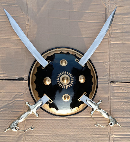 Dhall Talwar Set (Shield with swords) - Indian Sikh Store