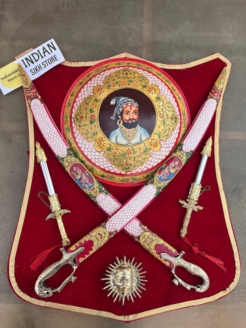 Maratha Dhall Talwar Shield Set- BIG - Indian Sikh Store